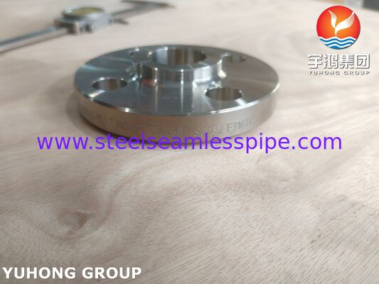 ASME SA182 F316Ti / UNS S31635 স্টেইনলেস স্টীল ফ্ল্যাঞ্জ চাপের পাত্রে নল ফ্ল্যাঞ্জ
