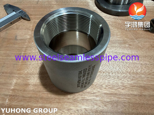 ASTM A182 F304L স্টেইনলেস স্টিল কাপলিং ফুল থ্রেড FNPT ASME B16.11 ফোর্জড ফিটিংস