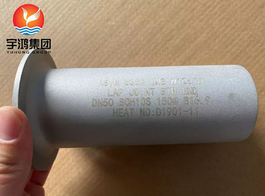 ASTM B622 Hastelloy B3 / UNS N10675 B16.9 ল্যাপ জয়েন্ট স্টাব এন্ড পাইপ ফিটিং