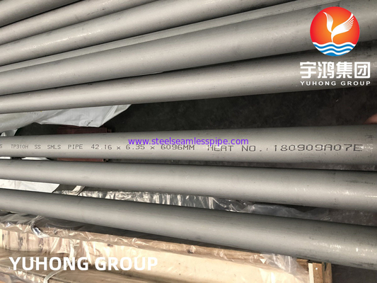 গোলাকার স্টেইনলেস স্টীল বিজোড় পাইপ ASTM A312, TP310H NDT উপলব্ধ
