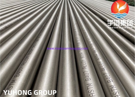 B163/B407 Incoloy 800HT UNS N08811 উজ্জ্বল পৃষ্ঠ নিকেল খাদ পাইপ