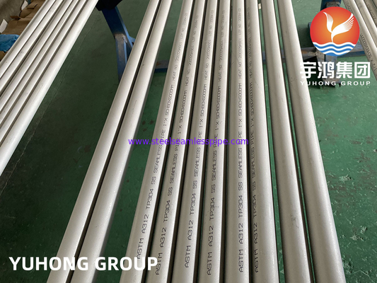 ASTM A312 TP304 আচারযুক্ত সারফেস স্টেইনলেস স্টীল বিজোড় পাইপ PT উপলব্ধ