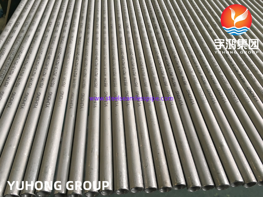 সোজা তাপ এক্সচেঞ্জার টিউব ASTM A213 / ASME SA269 TP304 বয়লার টিউব 8 * 1 * 6M