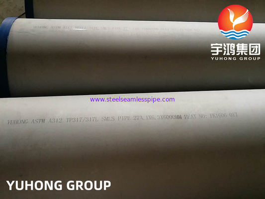 ASTM A312 TP317L স্টেইনলেস স্টীল বিজোড় টিউব 100% ET UT বয়লার টিউব
