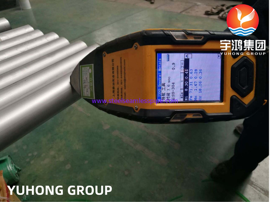 ASTM A249 TP304L স্টেইনলেস স্টীল ঢালাই নল হিট এক্সচেঞ্জার কনডারসার উচ্চ জারা প্রতিরোধের জন্য