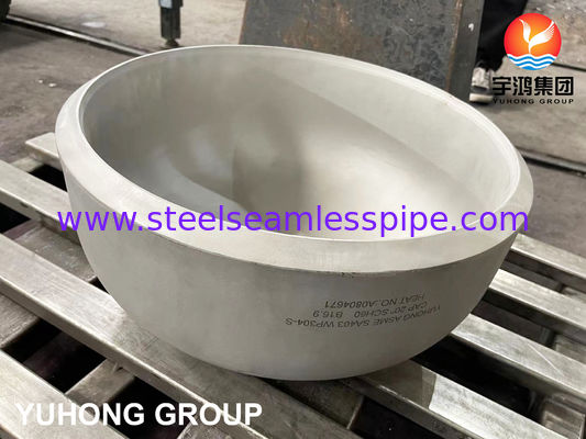 ASME SA403 WP304-S স্টেইনলেস স্টীল এন্ড ক্যাপ বাট ওয়েল্ড ফিটিং B16.9